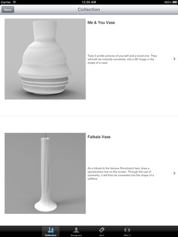 3D Printing Sculpeo Design: vediamo nel dettaglio l’applicazione per creare sculture virtuali personalizzate con il vostro iPad presentata al CES 2012