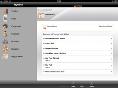 Su App Store è disponibile MyWind, l’app ufficiale Wind – la recensione di iPadItalia