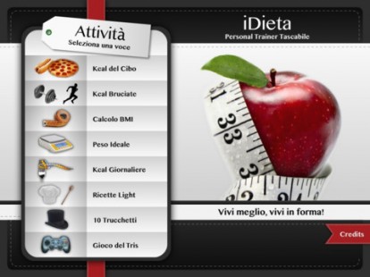 iDieta HD: un’utile app per avere a portata di iPad un personal trainer tascabile!