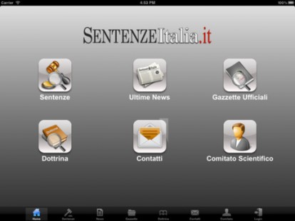 Sentenzeitalia: libri e banche dati di giurisprudenza per iPad Edizioni Libra!