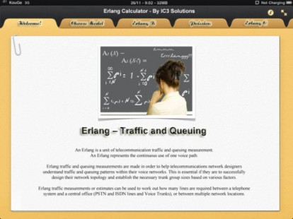 Erlang Calculator, per calcolare le formule di Erlang direttamente da iPad