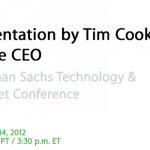 Disponibile il file audio del discorso di Tim Cook alla Goldman Sachs Conference