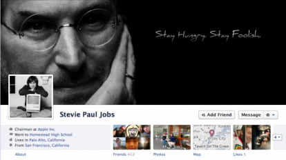 Una Timeline di Facebook mostra tutta la vita di Steve Jobs