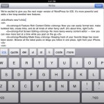 Nuovo importante aggiornamento disponibile per WordPress per iOS
