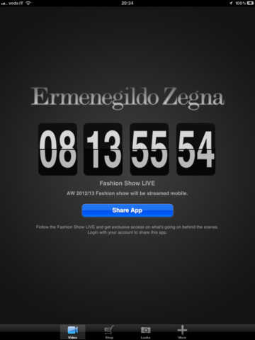 Tutte le collezioni Ermenegildo Zegna a portata di iPad, grazie a Zegna Live