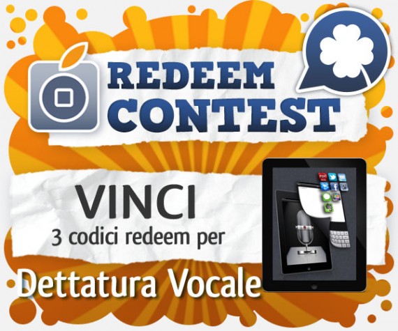 CONTEST: vinci 3 codici redeem per Dettatura Vocale [VINCITORI]