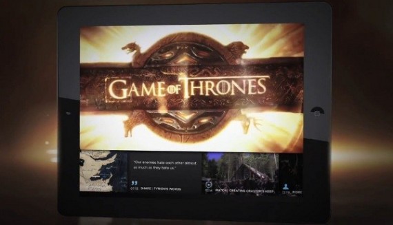 Contenuti interattivi riguardanti Game of Thrones disponibili tramite un’app per iPad!