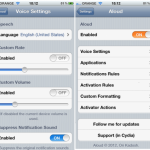 Aloud, fai leggere al tuo iPad il contenuto delle notifiche e non solo – Cydia