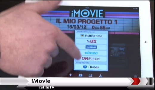 iStileTV vi mostra iMovie per iPad