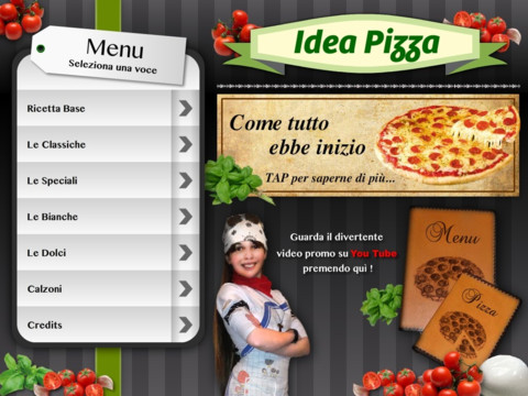 iDea Pizza HD: più di 300 ricette per preparare la pizza