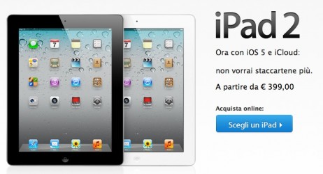 iPad 2: da ora è disponibile solo in due modelli e a prezzo inferiore
