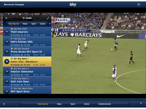 Sky Go per iPad si aggiorna alla versione 1.2.1