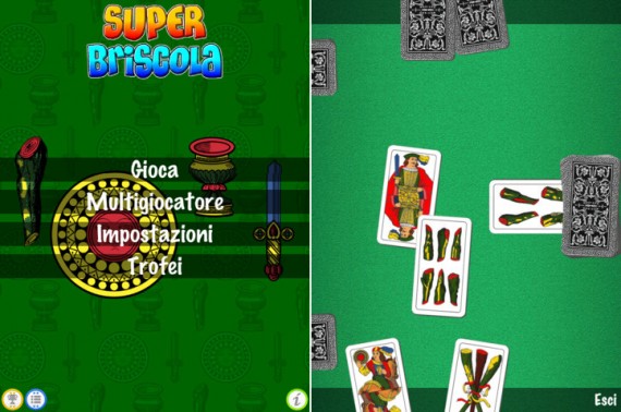 Super Briscola: il primo gioco di Briscola con il supporto al Retina display del nuovo iPad