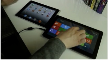 Windows 8 e iPad 2 in un confronto video