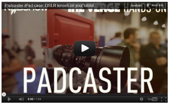 Padcaster il case che trasforme l’iPad in una fotocamera!