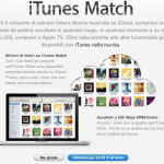 Arriva in Italia il servizio di musica in streaming iTunes Match tramite l’aggiornamento dei Termini e delle Condizioni!