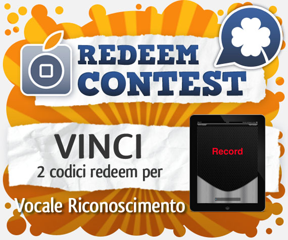 CONTEST: vinci 2 codici redeem per Vocale Riconoscimento [VINCITORI]