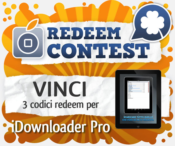 CONTEST: vinci 3 codici redeem per iDownloader Pro [VINCITORI]