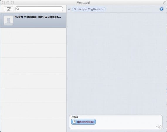 Come utilizzare Messaggi per inviare un file da Mac ad iPad