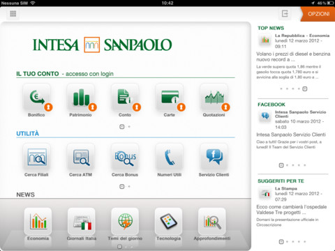 Intesa Sanpaolo rilascia la sua app per iPad