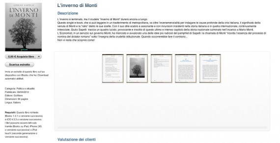 “L’inverno di Monti”, il nuovo libro di Giulio Sapelli arriva su iBookStore