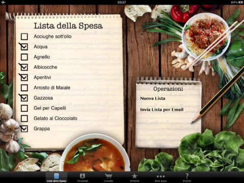 iSpesa HD, un’elegante app per gestire la lista della spesa su iPad