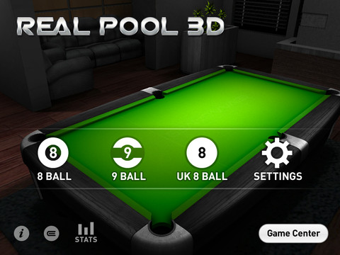 Real Pool 3D, un gioco del biliardo per iPad