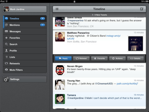 Tweetbot per iPad: rilasciata su App Store la versione 2.3 con molte novità