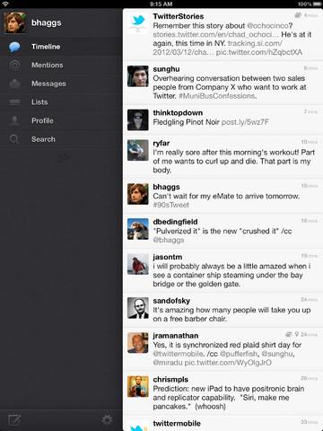 Twitter per iPad 4.2 arriva sull’App Store