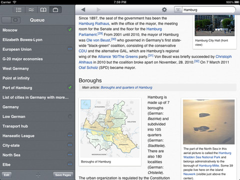 Wikipanion e Wikipanion Plus per iPad, due applicazioni per avere Wikipedia sempre con noi sul nostro iPad