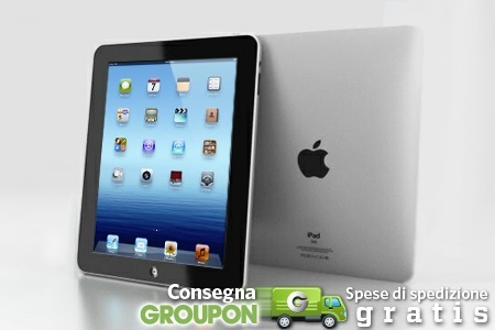 Su Groupon iPad 3 WiFi+Cellular in offerta a partire da 575€