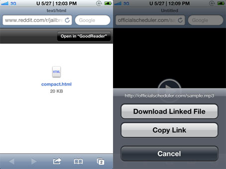 Safari Download Enabler abilita i download nativi in Safari su iPad – Cydia