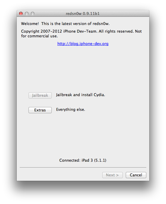 Il Dev-Team rilascia Redsn0w 0.9.11b1: arriva il downgrade per iPad 2 e iPad di terza generazione!