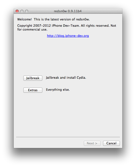 Rilasciato Redsn0w 0.9.11b4 con bug fix e possibilità di effettuare il jailbreak tethered di iOS 5.1.1 su iPad