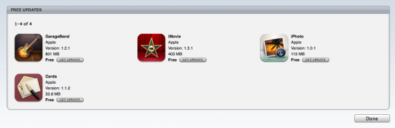 Le applicazioni GarageBand, iMovie, iPhoto e Cards di Apple si aggiornano