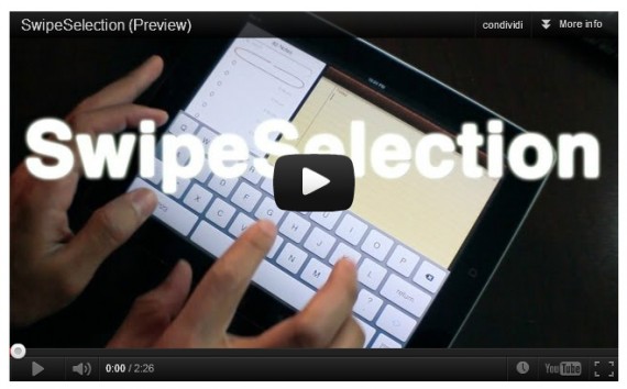 SwipeSelection, disponibile su Cydia il tweak che ottimizza l’editing del testo su iPad – Cydia