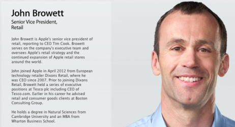 John Browett, ex SVP del settore Retail, ha rilasciato dichiarazioni sul periodo trascorso ad Apple