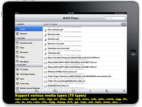BUZZ Player HD: disponibile nuovo aggiornamento su App Store con il supporto agli MKV