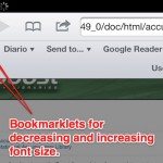 Come modificare le dimensioni dei caratteri su Safari per iOS con dei Bookmarklets – Guida