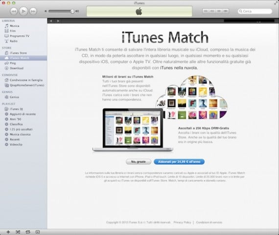 iTunesMatch ecco la prova del nostro staff