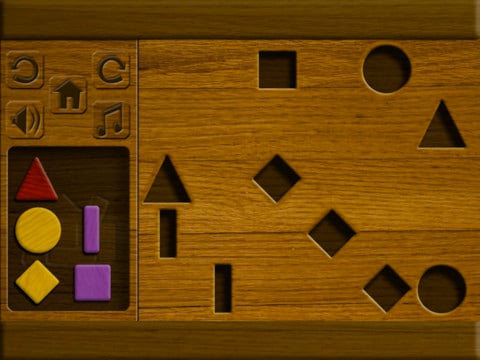 Kiz Wood Shapes, il gioco per bambini in cui associare gli oggetti di legno alla propria forma