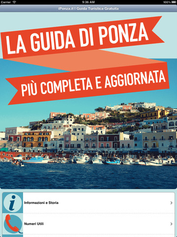 iPonza Guida Gratuita, l’app per ricevere informazioni sulle attività dell’isola di Ponza