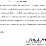 Un tribunale statunitense penalizza fortemente Samsung per non aver presentato il codice sorgente come da richiesta del giudice