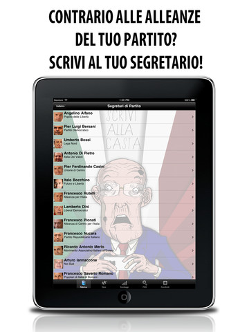 Scrivi alla Casta: un’app per avere su iPad i dati per comunicare con i politici italiani