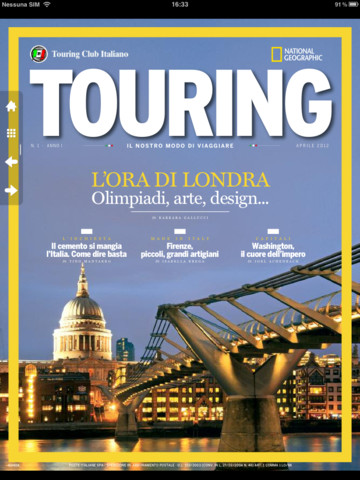 Su iPad arriva la rivista Touring dedicata ai viaggiatori
