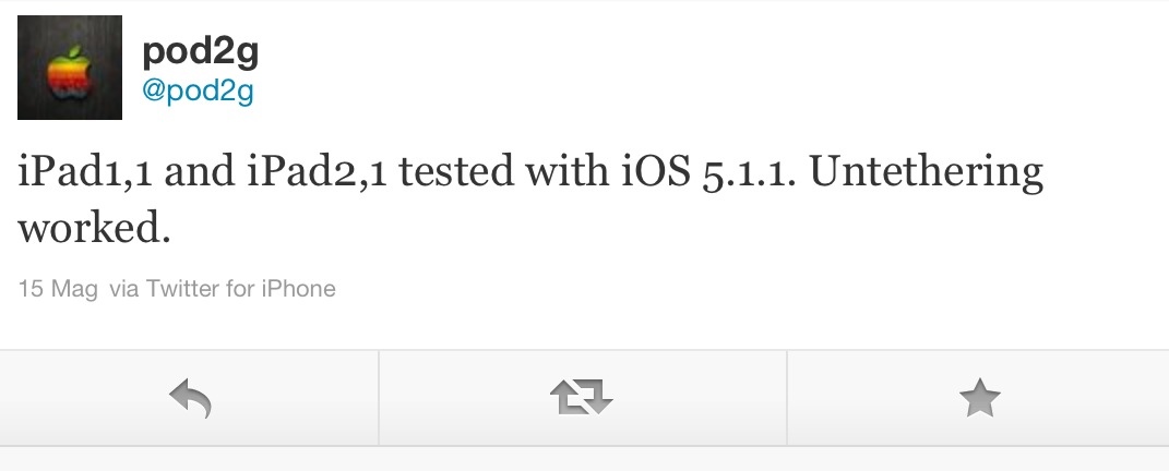 Pod2G conferma il funzionamento del jailbreak untethered di iOS 5.1.1 anche su iPad e iPad 2