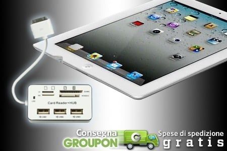 Kit connessione USB combo per iPad disponibile in offerta su Groupon