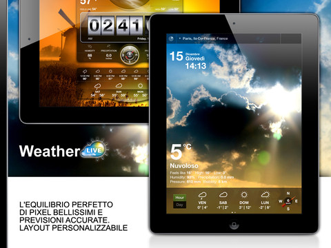 Apalon rilascia un aggiornamento maggiore per Weather Live, la sua app per le previsioni metereologiche!