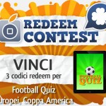 CONTEST: vinci 3 codici redeem per Football Quiz – Europei, Coppa America [VINCITORI]