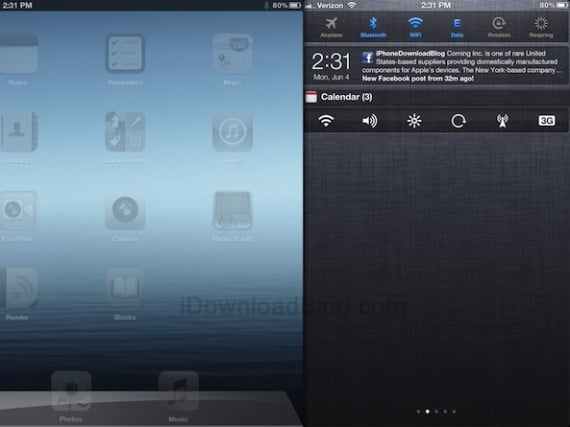 MountainLionCenter, il tweak che porta il Centro Notifiche di Mountain Lion su iPad – Anteprima Cydia